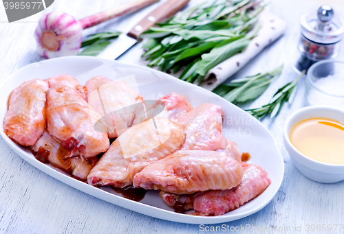 Image of raw chicken wings