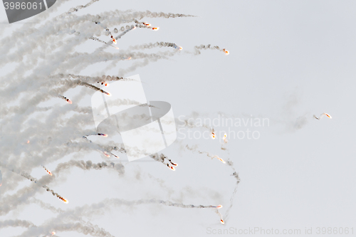Image of Flares fired from a jet