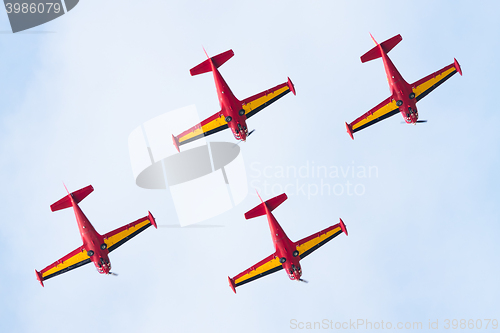 Image of LEEUWARDEN, THE NETHERLANDS - JUNE 10, 2016: Belgium Red Devils 