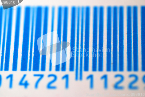 Image of Blue Bar Code