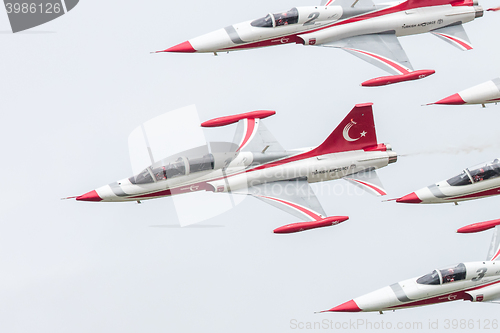 Image of LEEUWARDEN, THE NETHERLANDS - JUNE 10, 2016: Turkish Air Force D