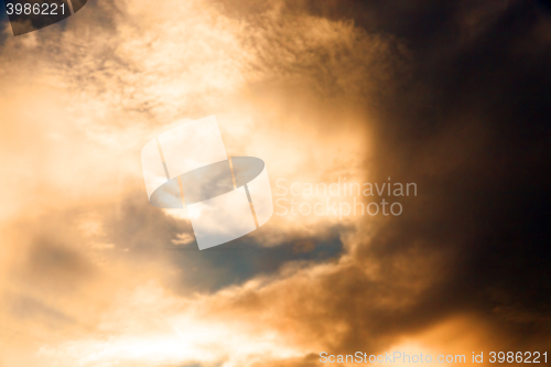 Image of the sky at sunset