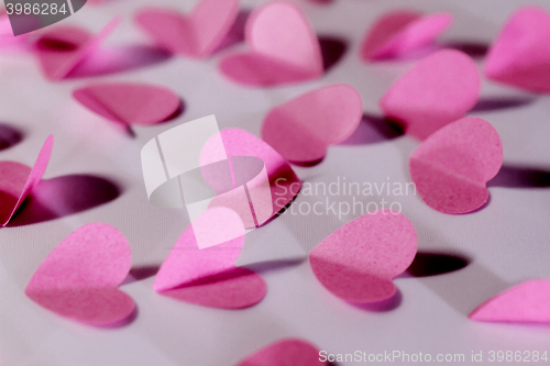 Image of Pink paper hearts