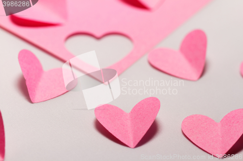 Image of Pink paper hearts