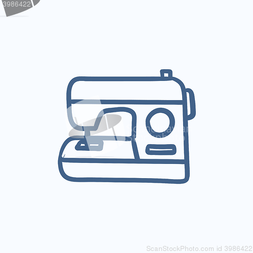 Image of Sewing-machine sketch icon.