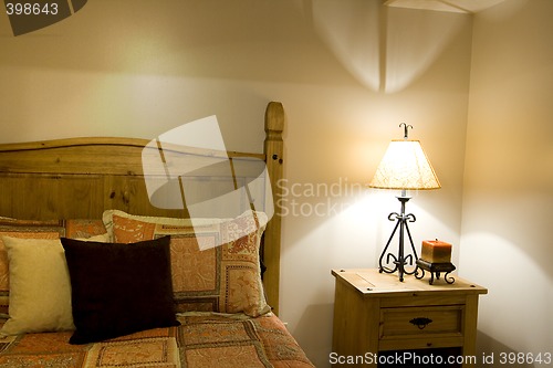 Image of Close up on a bed in a bedroom