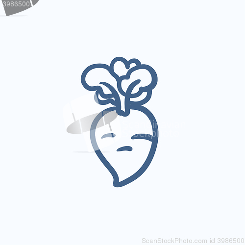 Image of Beet sketch icon.