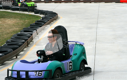 Image of Woman on the Go Cart