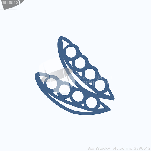 Image of Peapod sketch icon.