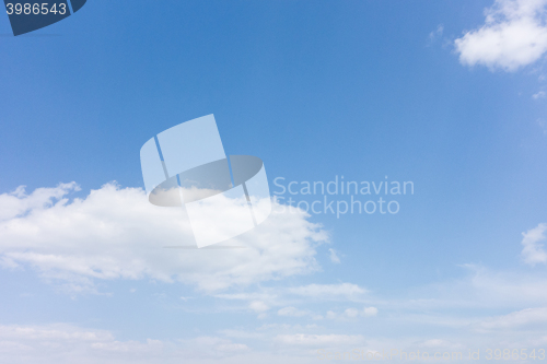Image of blue sky backgound