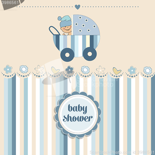 Image of baby boy shower card