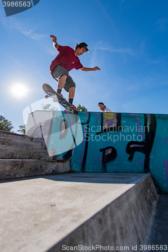 Image of Thiago Borges during the DC Skate Challenge