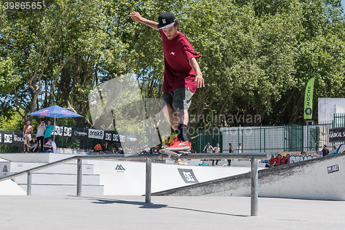 Image of Thiago Borges during the DC Skate Challenge