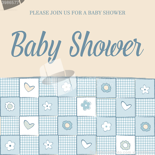 Image of baby boy shower card