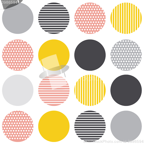 Image of scandinavian geometric modern seamless pattern