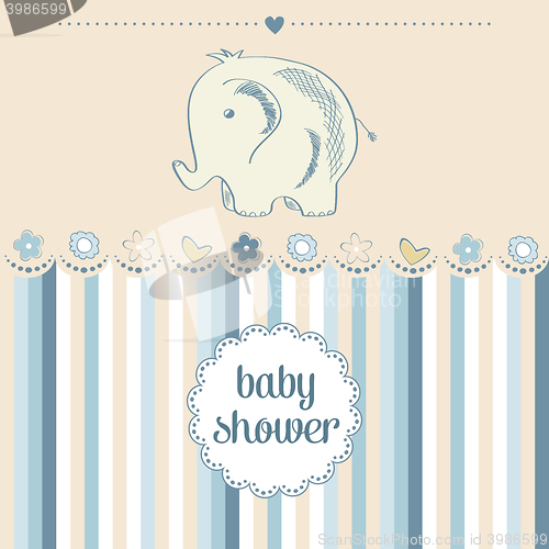 Image of baby boy shower card