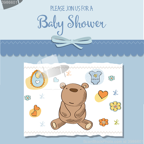 Image of baby boy shower card