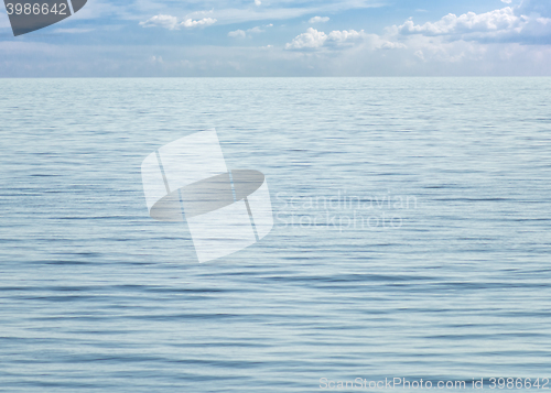 Image of blue sky seascape