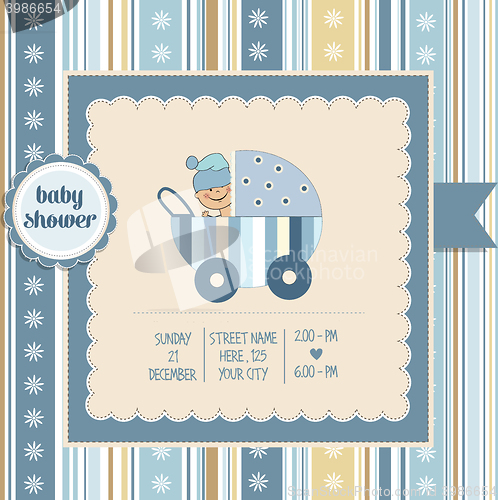 Image of baby boy shower card