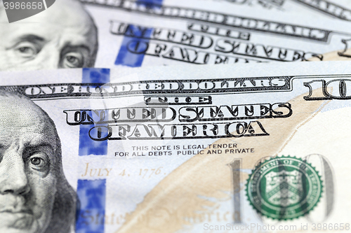 Image of American dollars, close-up