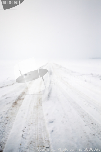 Image of road in winter