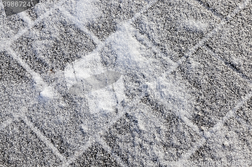 Image of Pavement under the snow