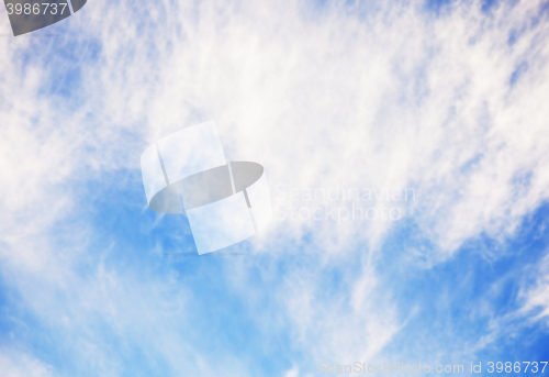 Image of photographed the sky with clouds