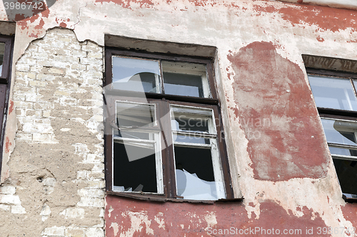 Image of old building, close-up