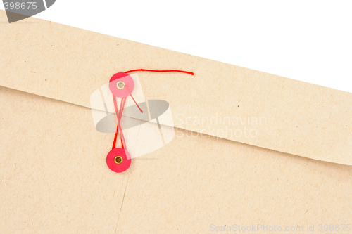 Image of Envelope with red clasp