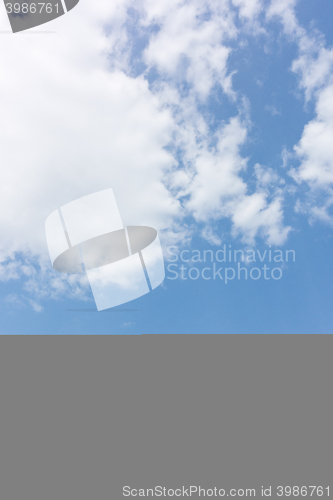 Image of blue sky backgound