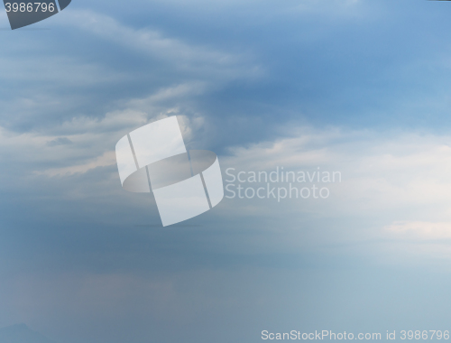 Image of blue rainy sky