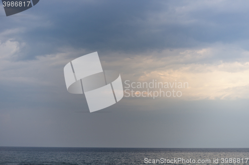 Image of rainy sky landscape