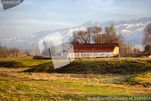 Image of Kazakh village in foothills of Kopet Dagh ridge 2, Middle Asia