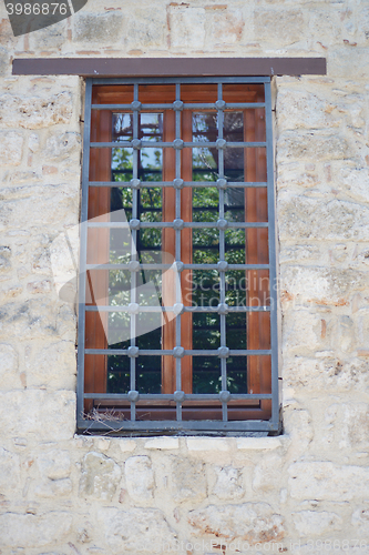 Image of window with grid