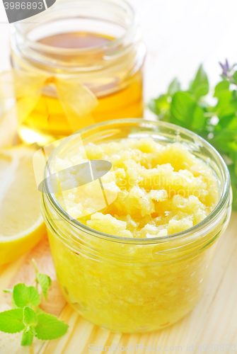 Image of lemons jam and honey
