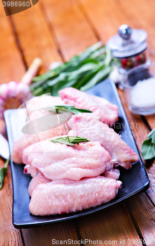 Image of raw chicken wings