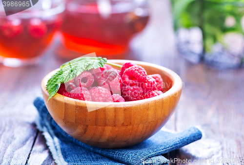 Image of raspberry and tea