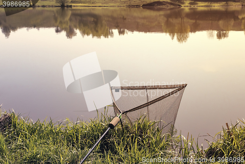 Image of Fishing tackle: large grid for caught fish.