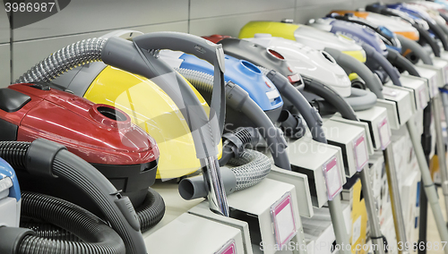 Image of Vacuum cleaners that are sold in the store