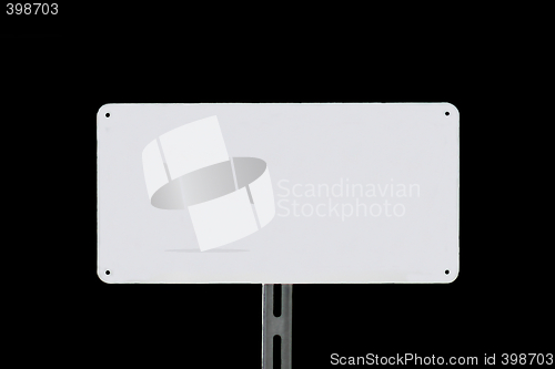 Image of White Sign Black (6437)