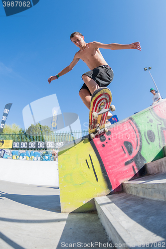 Image of Gabriel Ribeiro during the DC Skate Challenge