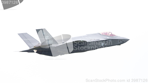 Image of LEEUWARDEN, THE NETHERLANDS - JUNE 10, 2016: F-35 Lightning II f