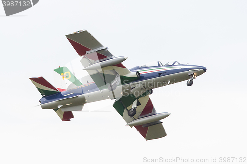 Image of LEEUWARDEN, THE NETHERLANDS-JUNE 10, 2016: Italian aerobatic tea