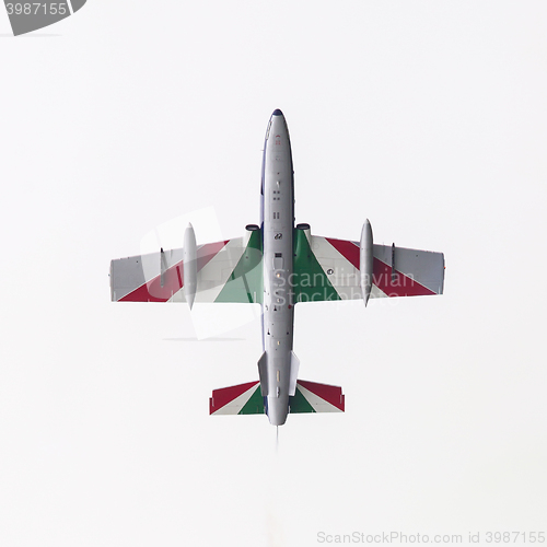 Image of LEEUWARDEN, THE NETHERLANDS-JUNE 11, 2016: Italian aerobatic tea