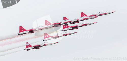 Image of LEEUWARDEN, THE NETHERLANDS - JUNE 10, 2016: Turkish Air Force D