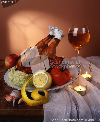 Image of Still life with chicken