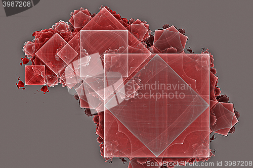 Image of Fractal images : beautiful pattern on a grey background.