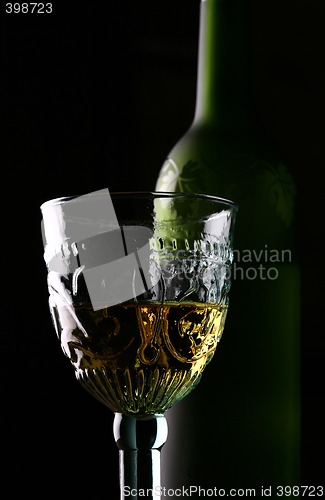Image of Goblet and Bottle