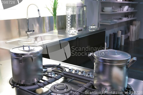 Image of saucepan on a gas fryer