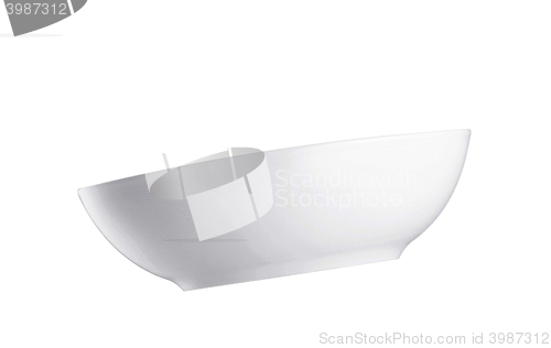 Image of White bowl isolated on white background